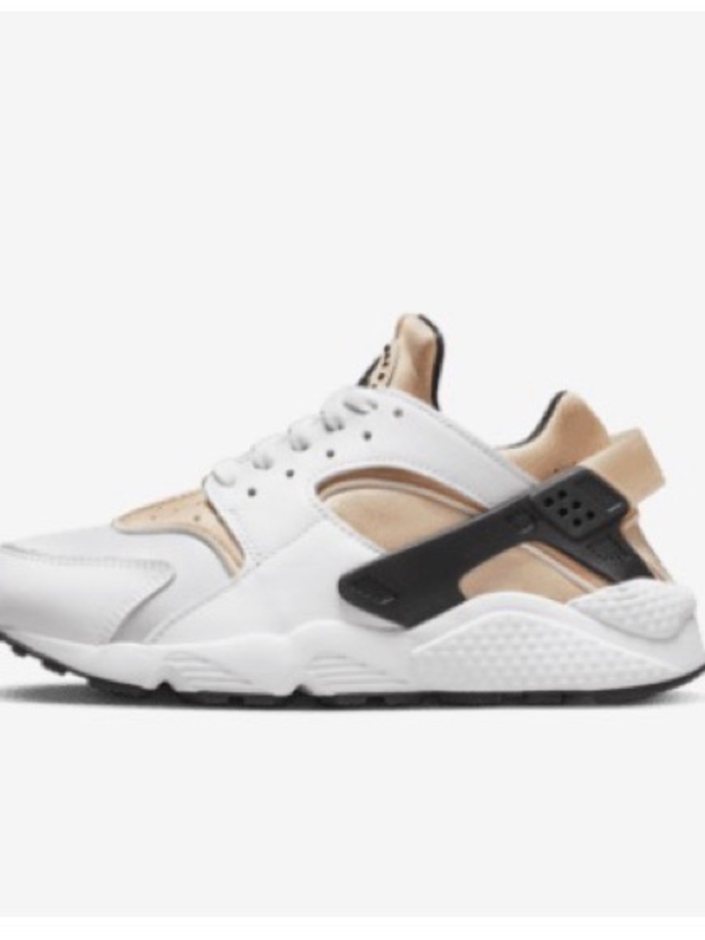 Nike Women’s White, Metallic Tan & Black Sneakers - Picture 6 of 6